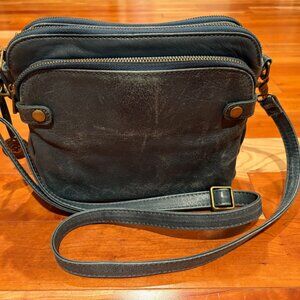 Minooy The Bali Three-Layer Leather Crossbody Shoulder Bag